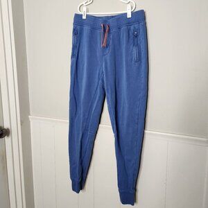 CREWCUTS Solid Blue Jogger Style Sweatpants